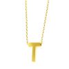 8406IST "T" Gold Necklace