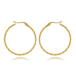 9244IST Gold Loop Earrings
