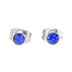 9105IST Blue Topaz Stud Earrings