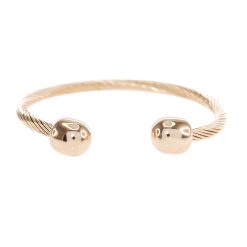 9307IST Rose Gold Twisted Bangle