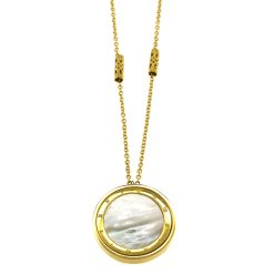 9470IST Roman Numeral with Mother of Pearl Necklace