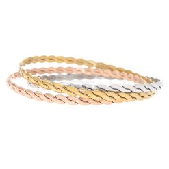 6226IST Tri-Color Braid Bangle