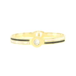 8689IST "Mother of Pearl" Gold Bangle