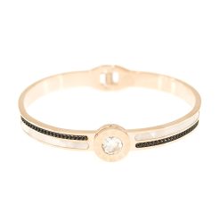 8690IST "Mother of Pearl" Rose Gold Bangle