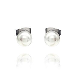11393ISB Stud Pearl Earrings 5MM